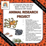 DIGITAL & PRINT Step-By-Step Animal Research Project for A