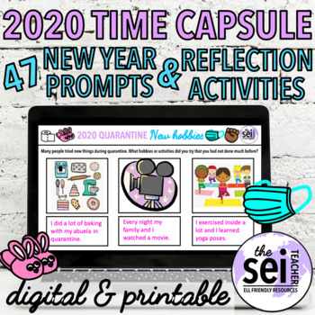 Preview of DIGITAL & PRINTABLE 2021 NEW YEARS RESOLUTIONS WORKBOOK - 2020 TIME CAPSULE
