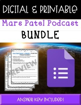 Preview of Mars Patel Season 1 Podcast BUNDLE | DIGITAL & PRINTABLE