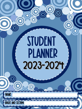 Preview of DIGITAL & PRINTABLE STUDENT PLANNER 2023-2024 - UPDATED EVERY YEAR FOR FREE!!