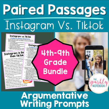 Preview of DIGITAL Paired Text Passages - DIFFERENTIATED BUNDLE: IG v. TikTok