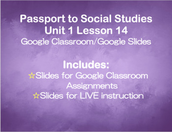 Preview of DIGITAL Passport to Social Studies Grade 2 Unit 1 Lesson 14 (Distance Learning)