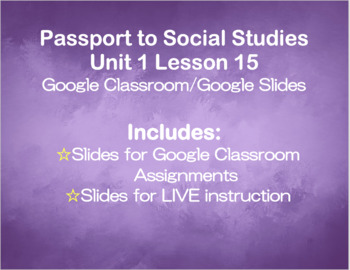 Preview of DIGITAL Passport to Social Studies Grade 2 Unit 1 Lesson 15 (Distance Learning)