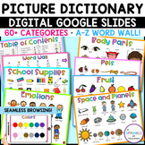 DIGITAL Picture Dictionary and Word Wall for ESL/ELL/New W