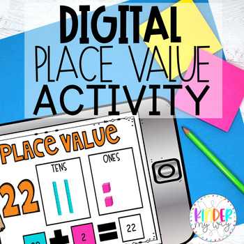 Preview of DIGITAL Place Value Activity for Hundreds Tens and Ones | 2 digits and 3 digits