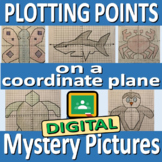 DIGITAL Plotting Points on a Coordinate Plane - 5 Mystery 