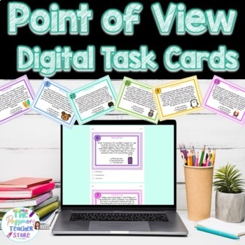 Preview of DIGITAL Point of View Task Cards Google Form