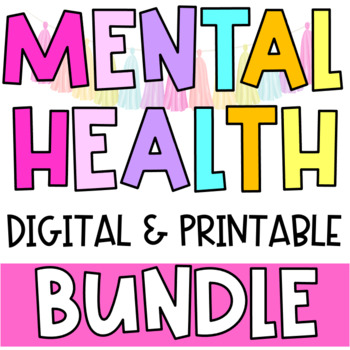 Preview of DIGITAL & Printable Mental Health Check - In Forms BUNDLE