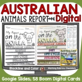 DIGITAL RESEARCH: AUSTRALIAN ANIMALS: GOOGLE CLASSROOM (SL