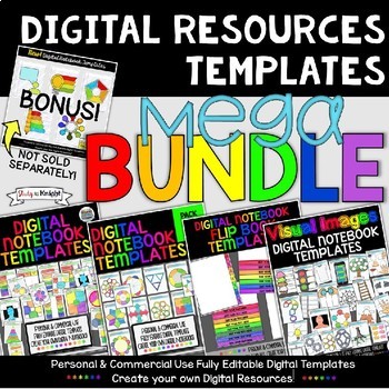 Preview of Digital Resources Templates Mega Bundle for Personal and Commercial Use