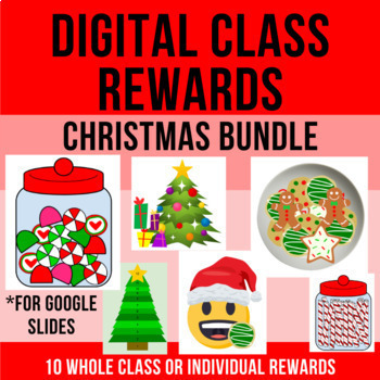 Preview of DIGITAL REWARDS Christmas Bundle | Student Incentive | VIPKid | Google Slides