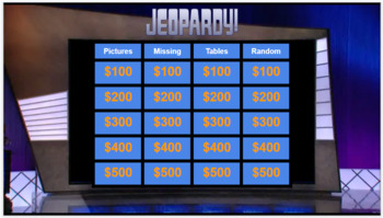 Preview of DIGITAL Ratio and Proportions Jeopardy Game
