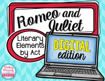 Preview of Romeo and Juliet Act V - Literary Elements - PAPERLESS