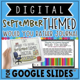 DIGITAL SEPTEMBER THEMED "Would You Rather..." JOURNAL IN 