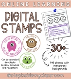 DIGITAL STAMPS FOR ONLINE LEARNING | PNG Files with Transp