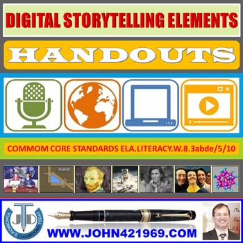 Preview of DIGITAL STORYTELLING ELEMENTS HANDOUTS
