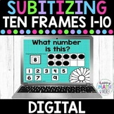 Digital Subitizing Ten Frames 1-10 | Google Slides