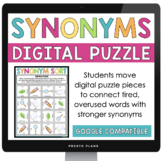 Synonym Word Choice Activity - Fun Vocabulary Digital Puzzle Game