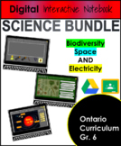 DIGITAL BUNDLE Science Interactive Notebooks Ontario Grade 6
