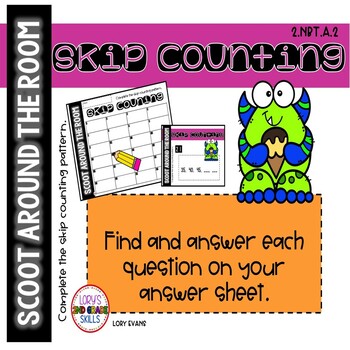 Preview of Scoot Around the Room - SKIP COUNTING