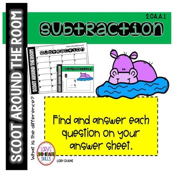 Preview of Scoot Around the Room - SUBTRACTION