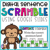 DIGITAL Sentence Scramble - Animal Theme