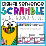 DIGITAL Sentence Scramble - Back to School Theme