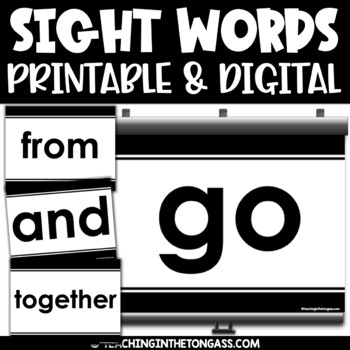 Preview of Sight Word Practice Flash Cards Google Slides