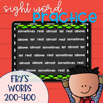 Preview of DIGITAL Sight Word Practice Hide and Seek Fry's Words 200-400
