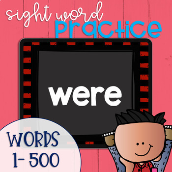 Preview of DIGITAL Sight Word Practice for Fry's Words 1-500