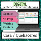 DIGITAL Spanish Sentence Structure Centers Stations for Ho