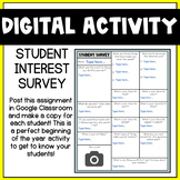 DIGITAL Student Interest Survey