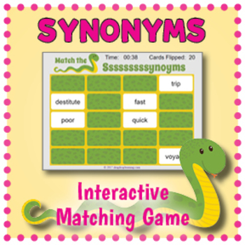 Synonyms: Springtime Matching Game by Christi's Creative Corner