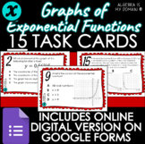 DIGITAL TASK CARDS - Graphs of Exponential Functions - DIS