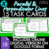 DIGITAL TASK CARDS - Parallel & Perpendicular Lines - DIST