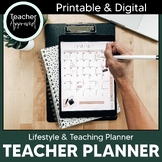 Teacher Planner & Lifestyle Planner | 2024 Printable & DIG
