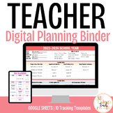 DIGITAL Teacher TRACKING Binder + PLANNER (10 Digital Resources)