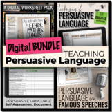 DIGITAL Teaching Persuasive Language Techniques BUNDLE