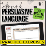 DIGITAL Techniques of Persuasive Language: Practice Worksheets
