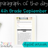 DIGITAL Text Evidence Passages for 4th Grade September