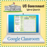 DIGITAL US GOVERNMENT Word Search Puzzle Worksheet Activit