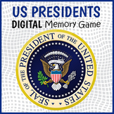 DIGITAL US Presidents Day Memory Matching Card Game