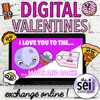 Preview of DIGITAL / VIRTUAL VALENTINE'S - REMOTE / DISTANCE LEARNING VALENTINES DAY