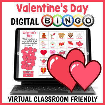 Preview of DIGITAL Valentine's Day Vocabulary BINGO Game