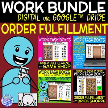 Preview of DIGITAL Vocational Training BUNDLE for Life Skills and Special Ed -Work Task Box