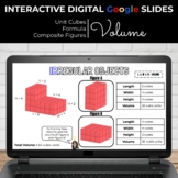 DIGITAL Volume Google Slides | Interactive Math | 100% Edi