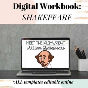 Preview of DIGITAL WORKBOOK & EXEMPLAR: Shakespeare Research