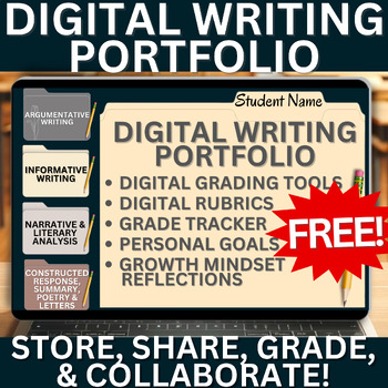 Preview of DIGITAL WRITING PORTFOLIO INTERACTIVE NOTEBOOK: ARGUMENT, INFORMATIVE, & MORE