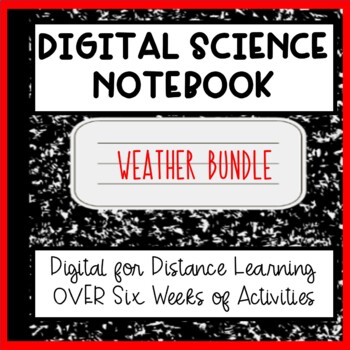 DIGITAL Weather Digital Interactive Notebook DINB BUNDLE Activity