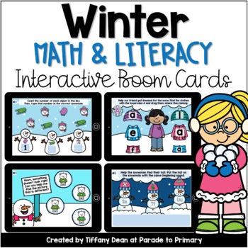 Preview of DIGITAL Winter Activities - Boom Cards - Preschool - Pre-K - Kindergarten